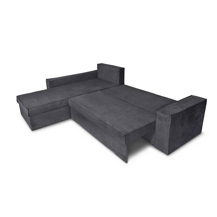 ΚΑΝΑΠΕΣ ΓΩΝΙΑ Fylliana OLYMP 23 ΓΚΡΙ 280x210x80εκ 872-92-005