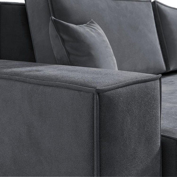ΚΑΝΑΠΕΣ ΓΩΝΙΑ Fylliana OLYMP 23 ΓΚΡΙ 280x210x80εκ 872-92-005