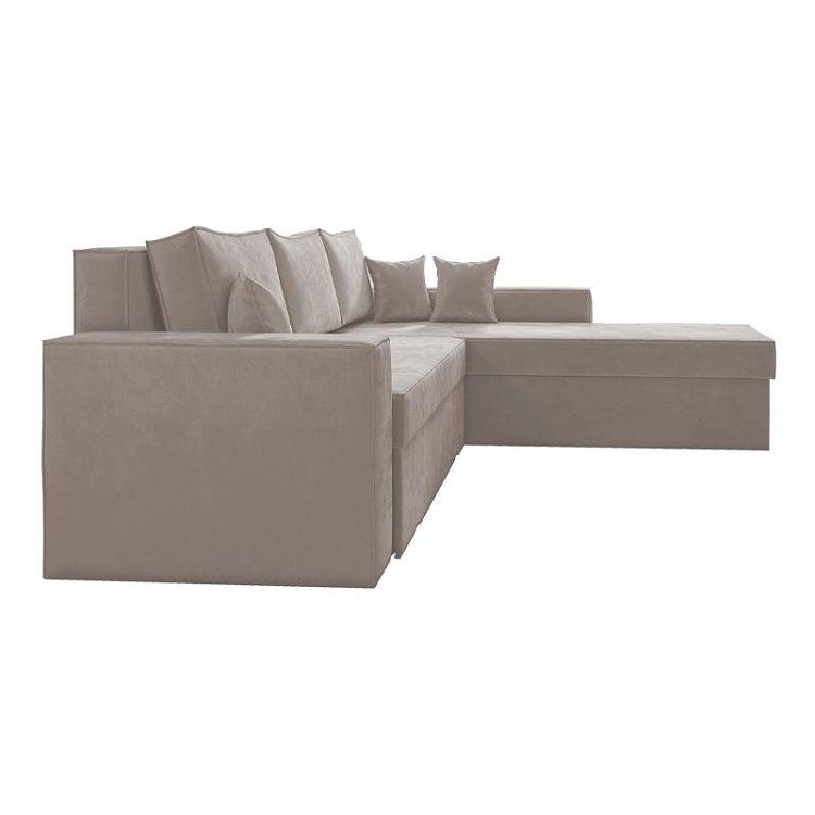 ΚΑΝΑΠΕΣ ΓΩΝΙΑ Fylliana OLYMP 3 TAUPE 280x210x80εκ 872-92-007