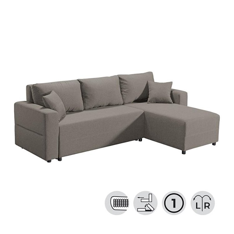 ΚΑΝΑΠΕΣ ΓΩΝΙΑ Fylliana RAVENA ΚΑΦΕ ΧΡΩΜΑ 236x151x80εκ 21029017
