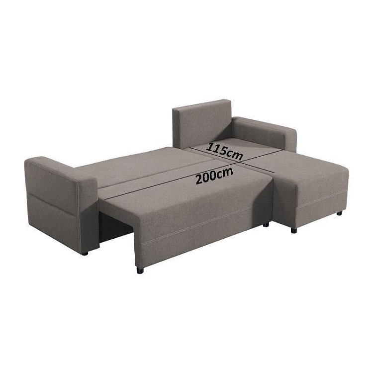 ΚΑΝΑΠΕΣ ΓΩΝΙΑ Fylliana RAVENA ΚΑΦΕ ΧΡΩΜΑ 236x151x80εκ 21029017