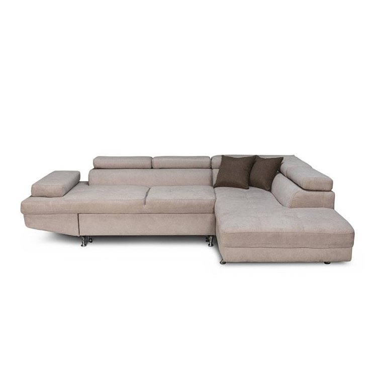 ΚΑΝΑΠΕΣ ΓΩΝΙΑ Fylliana RIO-M 3+4 ΔΕΞΙΑ TAUPE / ΚΑΦΕ 278x192x79εκ 872-92-008