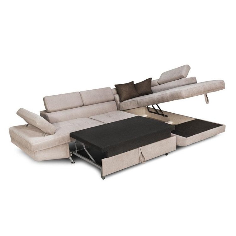 ΚΑΝΑΠΕΣ ΓΩΝΙΑ Fylliana RIO-M 3+4 ΔΕΞΙΑ TAUPE / ΚΑΦΕ 278x192x79εκ 872-92-008