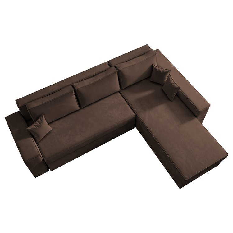 ΚΑΝΑΠΕΣ ΓΩΝΙΑ Fylliana OLYMP 4 ΚΑΦΕ 280x210x80εκ 872-92-006