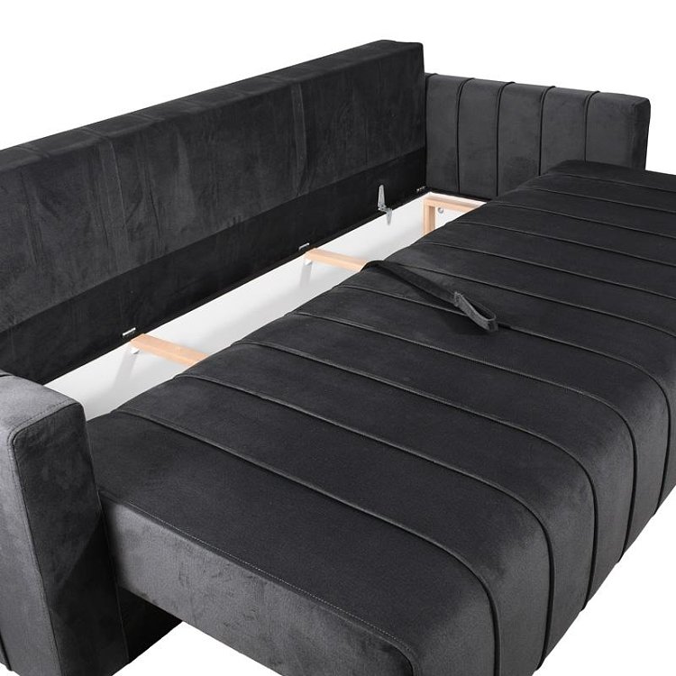 ΚΑΝΑΠΕΣ ΚΡΕΒΑΤΙ Fylliana Comfort ΓΚΡΙ ΧΡΩΜΑ 235x104x80εκ 880-225-048