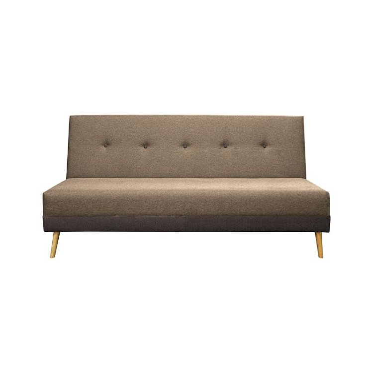 ΚΑΝΑΠΕΣ-ΚΡΕΒΑΤΙ Fylliana Napster CAPPUCCINO ΥΦΑΣΜΑ ΜΕ ΚΑΦΕ ΡΙΓΑ 180x80x95εκ 831-225-005