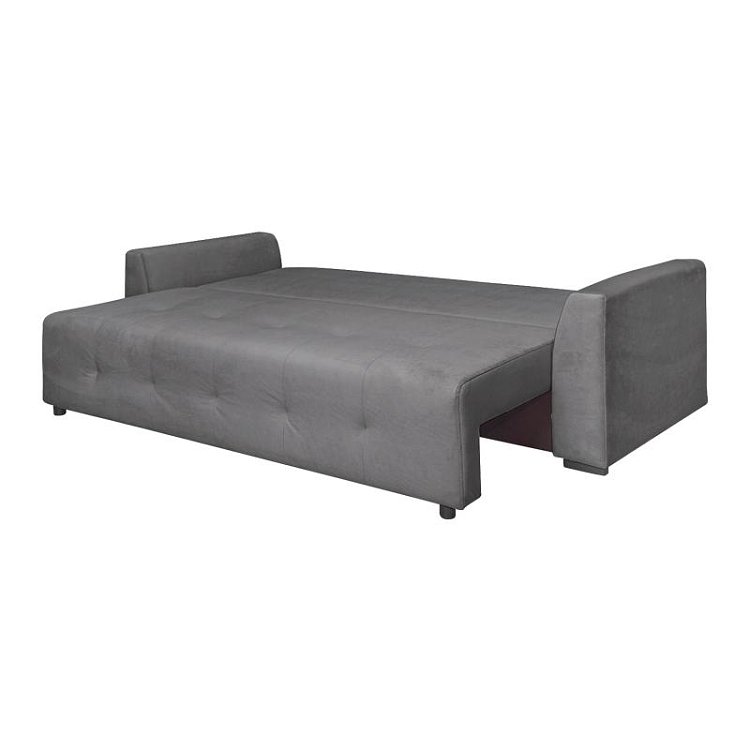 ΚΑΝΑΠΕΣ-ΚΡΕΒΑΤΙ Fylliana Silva ΓΚΡΙ ΥΦΑΣΜΑ 240x90x88εκ 880-223-029