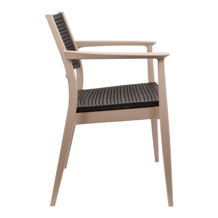 ΚΑΡΕΚΛΑ ΕΞΟΧΗΣ Fylliana Best ΜΠΕΖ ΜΕ ΚΑΦΕ ΧΡΩΜΑ 57,5x55x80εκ 875-123-043