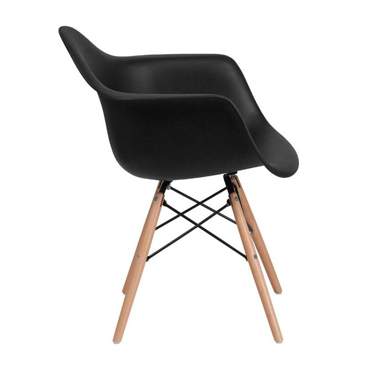 ΚΑΡΕΚΛΑ Fylliana Casual ΜΑΥΡΟ ΚΑΘΙΣΜΑ ΜΕ ΦΥΣΙΚΑ ΠΟΔΙΑ 65x64x79εκ 4τμχ 630-00-005