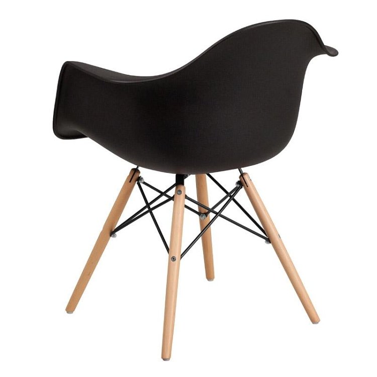 ΚΑΡΕΚΛΑ Fylliana Casual ΜΑΥΡΟ ΚΑΘΙΣΜΑ ΜΕ ΦΥΣΙΚΑ ΠΟΔΙΑ 65x64x79εκ 4τμχ 630-00-005