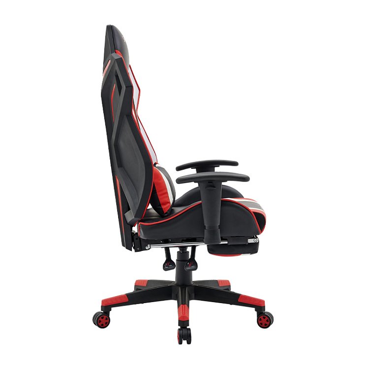 ΚΑΡΕΚΛΑ GAMING Fylliana D-01 ΤΕΧΝΟΔΕΡΜΑ ΜΑΥΡΗ-ΚΟΚΚΙΝΗ 53x47x127εκ 388-00-002