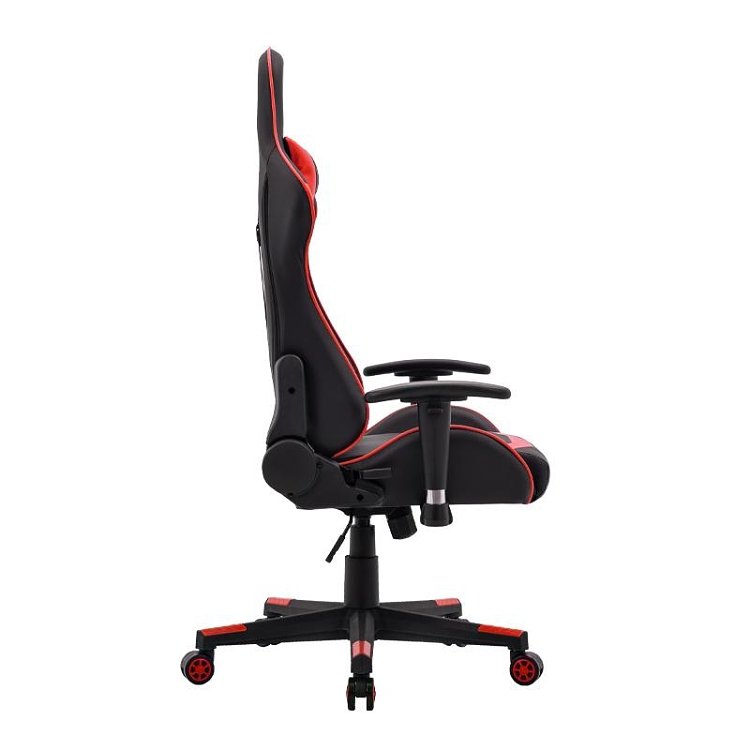 ΚΑΡΕΚΛΑ GAMING Fylliana SAR-1 ΜΑΥΡΟ-ΚΟΚΚΙΝΟ ΤΕΧΝΟΔΕΡΜΑ 64x53x135εκ 387-00-006