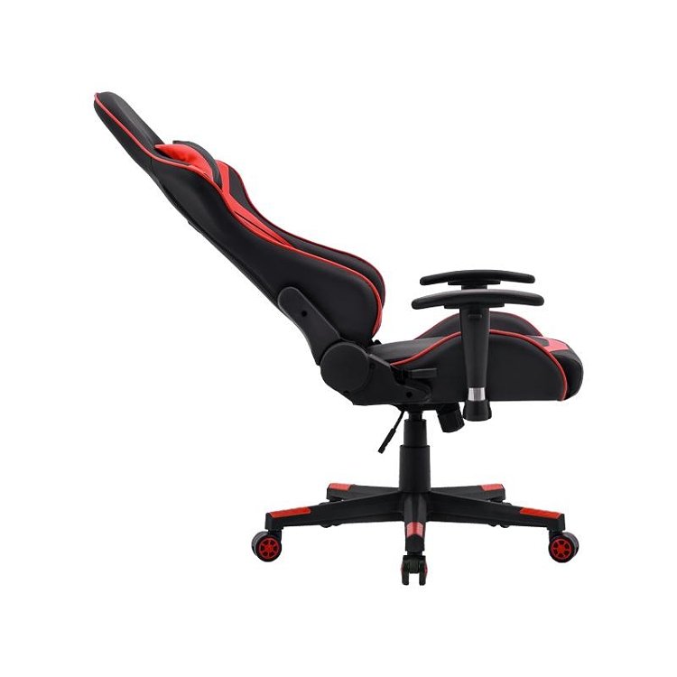 ΚΑΡΕΚΛΑ GAMING Fylliana SAR-1 ΜΑΥΡΟ-ΚΟΚΚΙΝΟ ΤΕΧΝΟΔΕΡΜΑ 64x53x135εκ 387-00-006