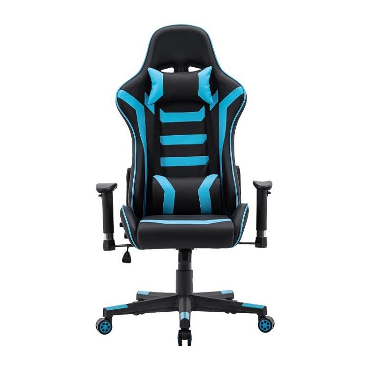 ΚΑΡΕΚΛΑ GAMING Fylliana SAR-1 ΜΑΥΡΟ-ΜΠΛΕ ΤΕΧΝΟΔΕΡΜΑ 64x53x135εκ 387-00-007