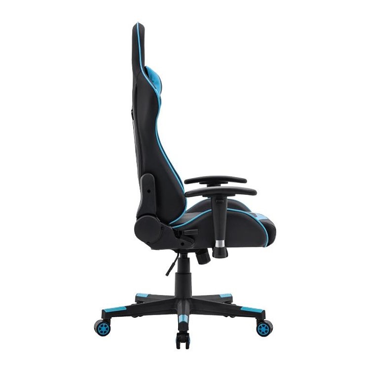 ΚΑΡΕΚΛΑ GAMING Fylliana SAR-1 ΜΑΥΡΟ-ΜΠΛΕ ΤΕΧΝΟΔΕΡΜΑ 64x53x135εκ 387-00-007