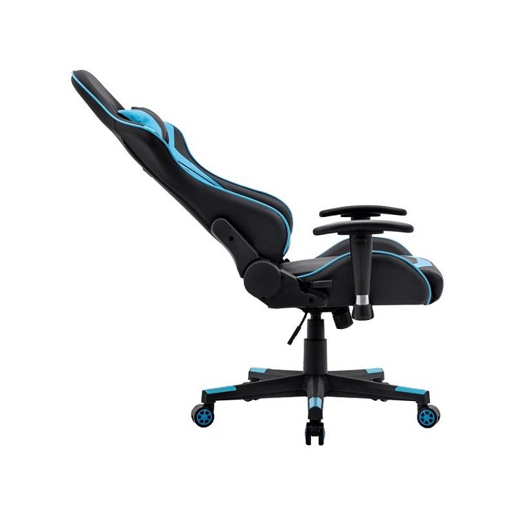 ΚΑΡΕΚΛΑ GAMING Fylliana SAR-1 ΜΑΥΡΟ-ΜΠΛΕ ΤΕΧΝΟΔΕΡΜΑ 64x53x135εκ 387-00-007