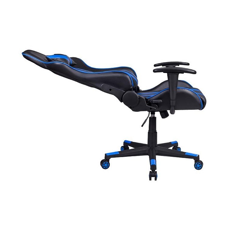 ΚΑΡΕΚΛΑ GAMING Fylliana SAR-12 ΜΑΥΡΟ-ΜΠΛΕ ΤΕΧΝΟΔΕΡΜΑ 64x53x135εκ 387-00-005