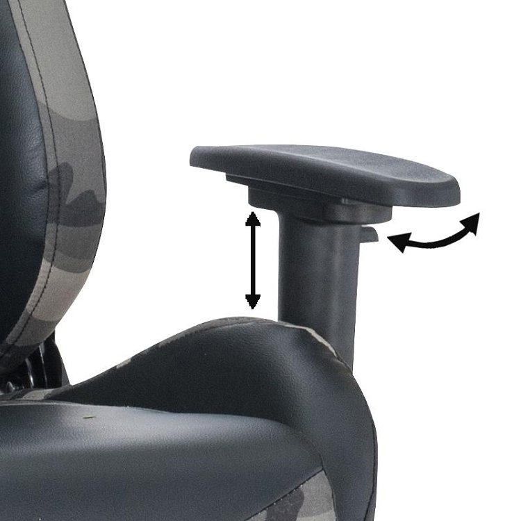 ΚΑΡΕΚΛΑ ΓΡΑΦΕΙΟΥ-GAMING Fylliana 9810 ΓΚΡΙ ΜΕ ΓΚΡΙ 68.5x69.5x128.5εκ 425-92-038