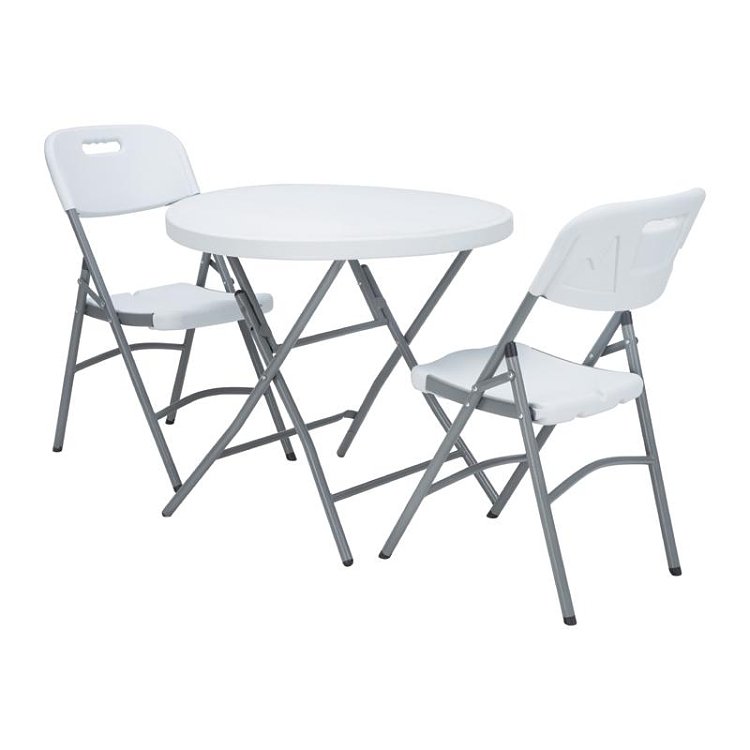 ΚΑΡΕΚΛΑ ΣΥΝΕΔΡΙΟΥ-CATERING Fylliana ΛΕΥΚΗ 57x46x83  ΠΤΥΣΣΟΜΕΝΗ 377-123-034