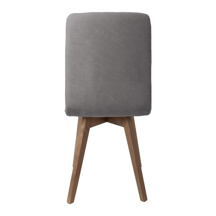 ΚΑΡΕΚΛΑ ΤΡΑΠΕΖΑΡΙΑΣ Fylliana NEW T-17 ΓΚΡΙ ME GREY ΠΟΔΙΑ 42x48x87εκ 2τμχ 839-122-763