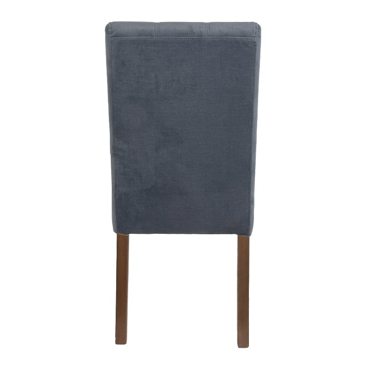 ΚΑΡΕΚΛΑ ΤΡΑΠΕΖΑΡΙΑΣ Fylliana Τ-12 Domenic ΓΚΡΙ ΥΦΑΣΜΑ GREY OAK ΠΟΔΙΑ 45x45x90εκ 2τμχ 839-121-701