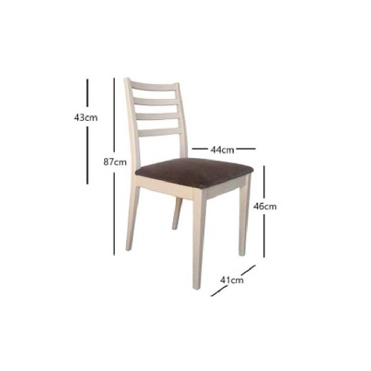 Καρέκλα Karen Nature 41x44x87 2τμχ  1016 IN 400-01-017