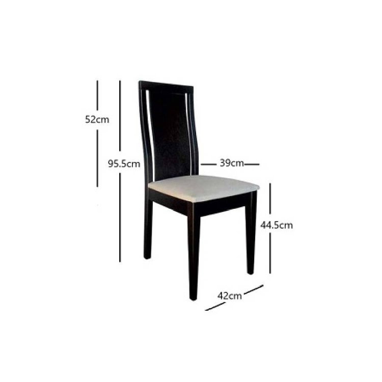 Καρέκλα Megan Wenge 42x39x95 2τμχ 1017 IN 400-01-007