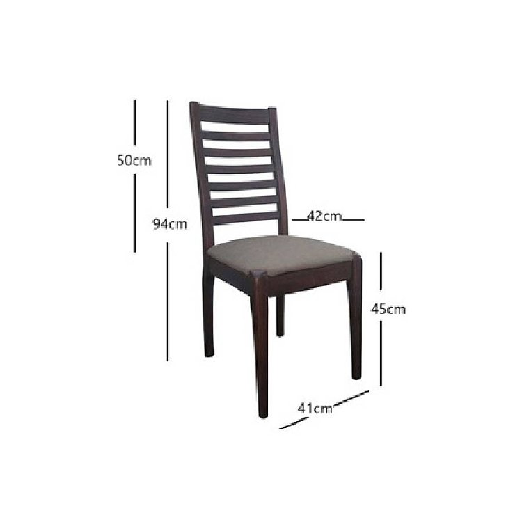 Καρέκλα Nancy Walnut 41x42x94 2 Τμχ 1036 IN 400-01-025