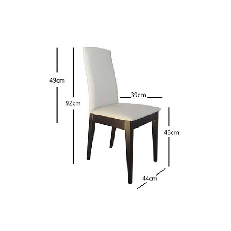 Καρέκλα Taylor Wenge/Ecru 44x39x92 2τμχ 1019 IN 400-01-012