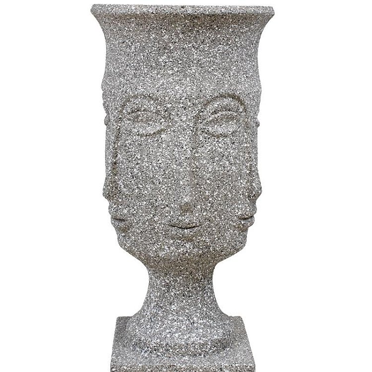 ΚΑΣΠΩ ΔΑΠΕΔΟΥ Fylliana  FL1996 "Face" ΓΚΡΙ ΧΡΩΜΑ 35x35x93εκ 374-223-357