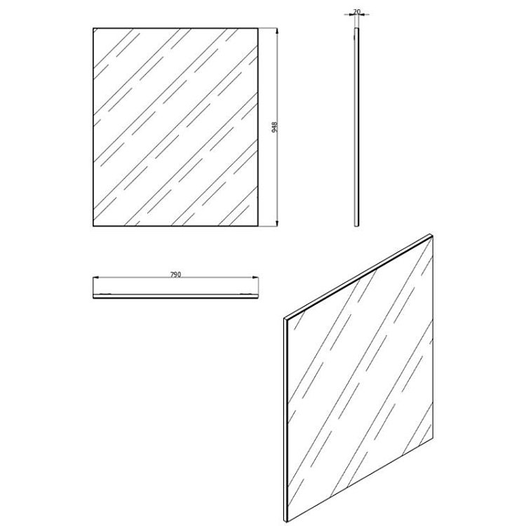ΚΑΘΡΕΦΤΗΣ Beny OG 79x2x95εκ 11008689