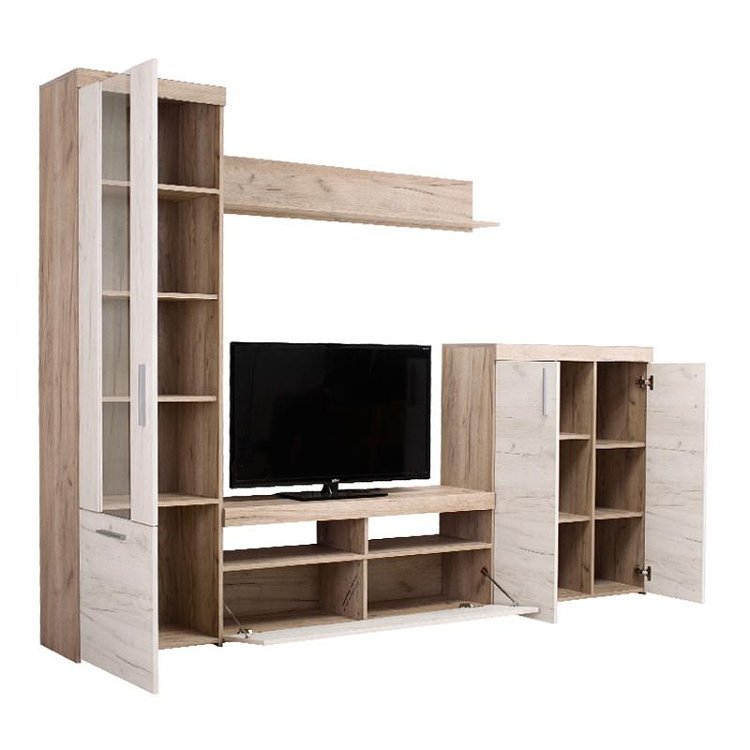 ΚΕΝΤΡΟ ΨΥΧΑΓΩΓΙΑΣ-ΣΥΝΘΕΣΗ Arno Grey Oak-White Oak 262x35x195εκ 11008760