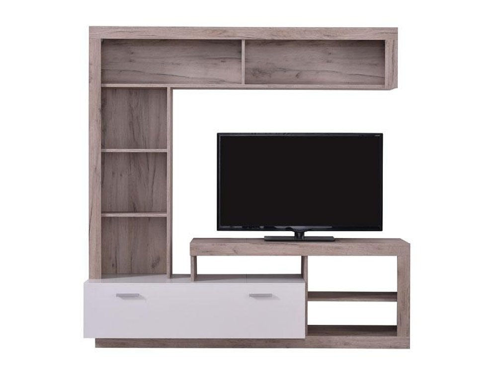 ΚΕΝΤΡΟ ΨΥΧΑΓΩΓΙΑΣ-ΣΥΝΘΕΣΗ GLEN GREY OAK/ΛΕΥΚΟ 170x41x170εκ 11008761