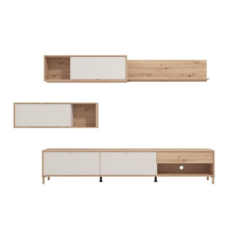 ΚΕΝΤΡΟ ΨΥΧΑΓΩΓΙΑΣ-ΣΥΝΘΕΣΗ NORWICH ARTISAN ΟΑΚ/CASHMERE 234x40x197εκ 11014069