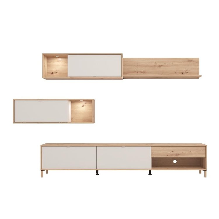 ΚΕΝΤΡΟ ΨΥΧΑΓΩΓΙΑΣ-ΣΥΝΘΕΣΗ NORWICH ARTISAN ΟΑΚ/CASHMERE 234x40x197εκ 11014069
