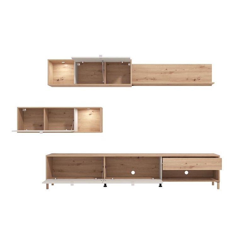 ΚΕΝΤΡΟ ΨΥΧΑΓΩΓΙΑΣ-ΣΥΝΘΕΣΗ NORWICH ARTISAN ΟΑΚ/CASHMERE 234x40x197εκ 11014069