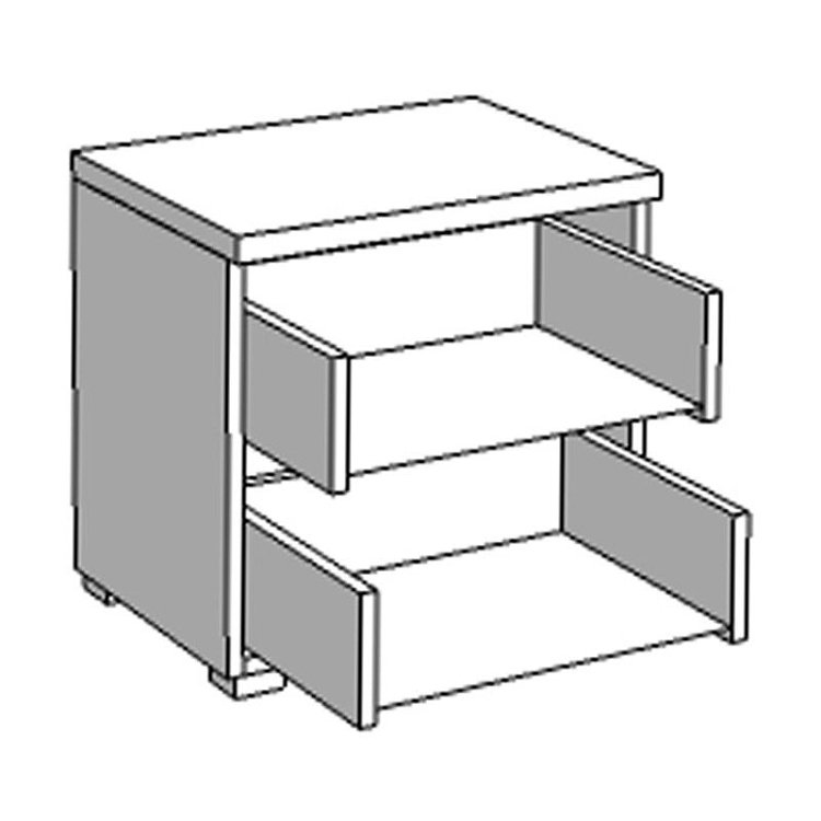 ΚΟΜΟΔΙΝΟ DADO NO2F GREY OAK 44,5x33,5x43εκ 11008350