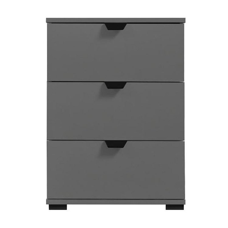 ΚΟΜΟΔΙΝΟ DUERO 3F ΓΚΡΙ ΓΡΑΦΙΤΗ 45x40x63εκ 11009016