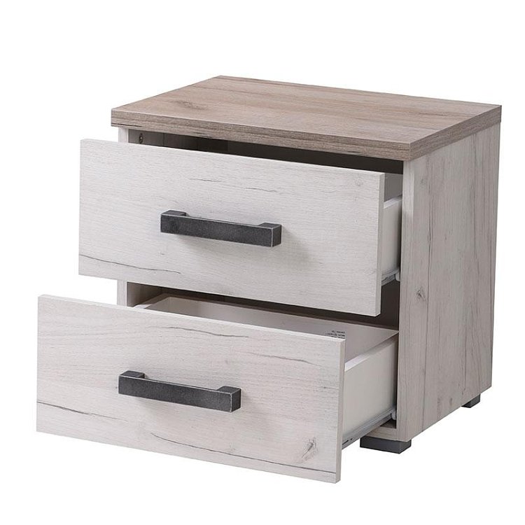 ΚΟΜΟΔΙΝΟ Kent ΝΟ GREY OAK/WHITE OAK 45x34x43εκ 11008687