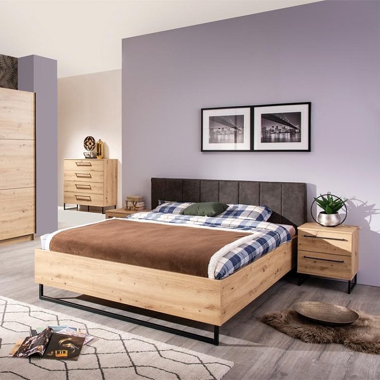 ΚΟΜΟΔΙΝΟ SARDINIA NO2F ARTISAN OAK / ΜΑΥΡΟ 45.5x35x54εκ 11008249