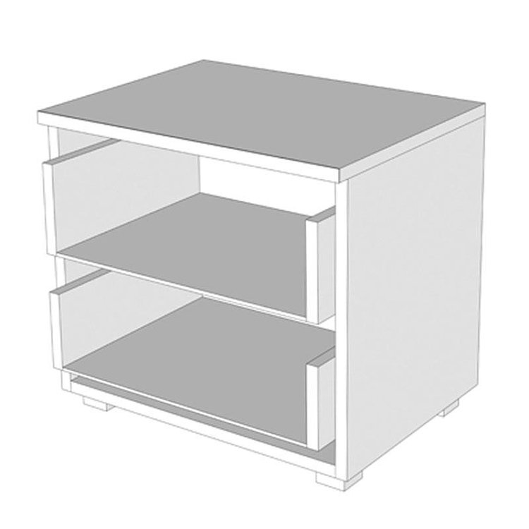 ΚΟΜΟΔΙΝΟ Uni NO2F Λευκό 44,5x33,5x43εκ 11008696