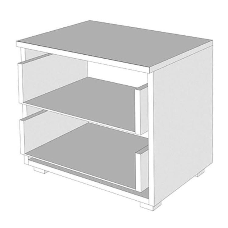 ΚΟΜΟΔΙΝΟ Uni NO2F Sonoma 44,5x33,5x43εκ 11008695