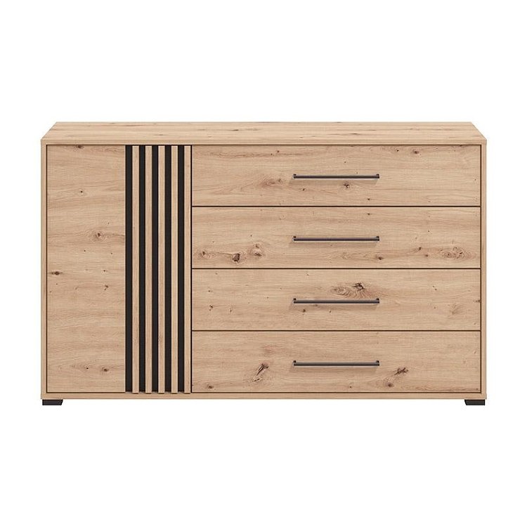 ΚΟΜΟΤΑ ASCALON 135 2K4F ARTISAN OAK-ΜΑΥΡΟ ΧΡΩΜΑ 138x40x82εκ 11013063