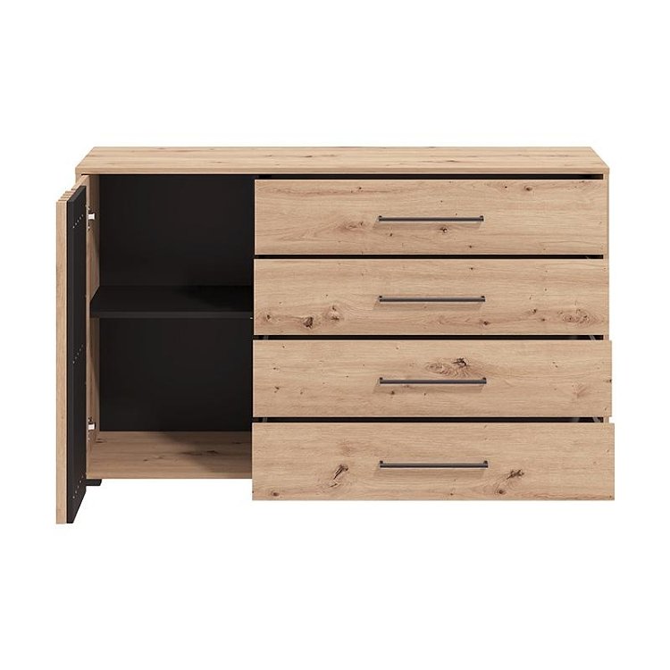 ΚΟΜΟΤΑ ASCALON 135 2K4F ARTISAN OAK-ΜΑΥΡΟ ΧΡΩΜΑ 138x40x82εκ 11013063