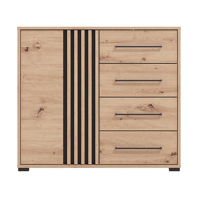 ΚΟΜΟΤΑ ASCALON 90 2K4F ARTISAN OAK-ΜΑΥΡΟ ΧΡΩΜΑ 93x40x82εκ 11013064