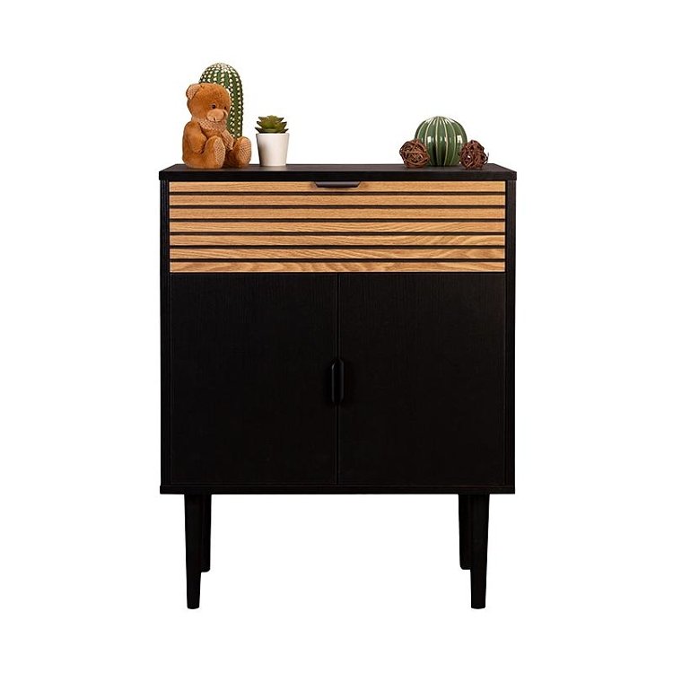 ΚΟΜΟΤΑ Fylliana Brooklyn Μαυρο-Φυσικό 75x37x75εκ 271-124-077