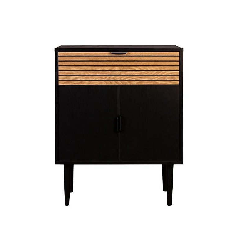 ΚΟΜΟΤΑ Fylliana Brooklyn Μαυρο-Φυσικό 75x37x75εκ 271-124-077