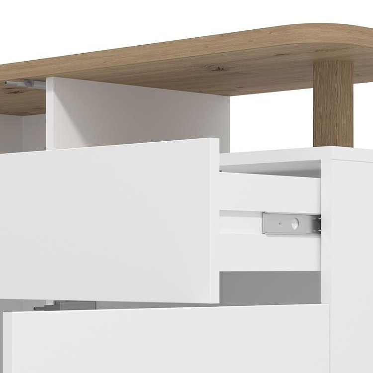 ΚΟΜΟΤΑ-ΜΠΟΥΦΕΣ ATERNO 103 2K1F2V ΛΕΥΚΟ/ARTISAN ΧΡΩΜΑ 103x40x94εκ 11014195