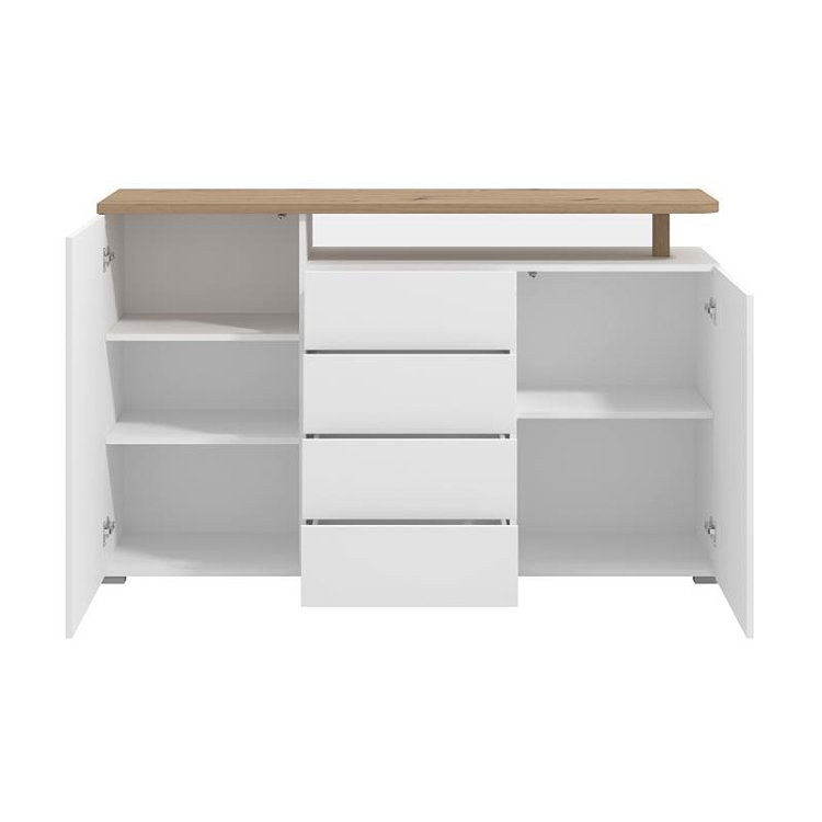 ΚΟΜΟΤΑ-ΜΠΟΥΦΕΣ ATERNO 154 3K4F2V ΛΕΥΚΟ/ARTISAN ΧΡΩΜΑ 154x40x94εκ 11014196
