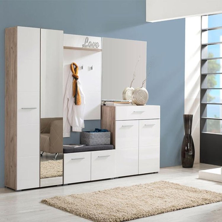 ΚΟΜΟΤΑ-ΜΠΟΥΦΕΣ Beny 2K1F GREY OAK-ΛΕΥΚΗ ΛΑΚΑ 79x35x97,5εκ 11008608